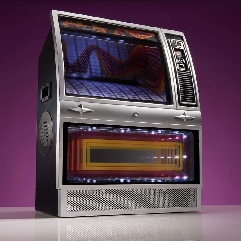 Quarter Arcades Retro Bluetooth Mini Jukebox Speaker - Stereo 70'S
