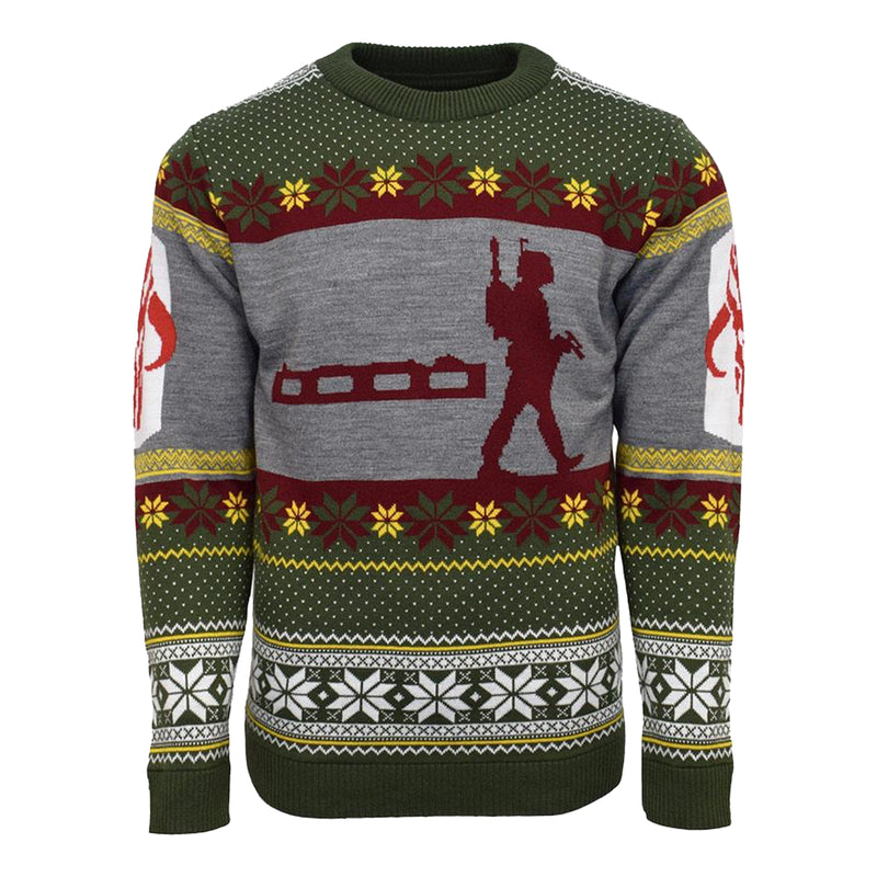 Official Star Wars Boba Fett Nordic Christmas Jumper / Ugly Sweater