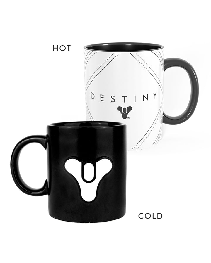 Official Destiny Tricorn Metal Badge Heat Changing Mug
