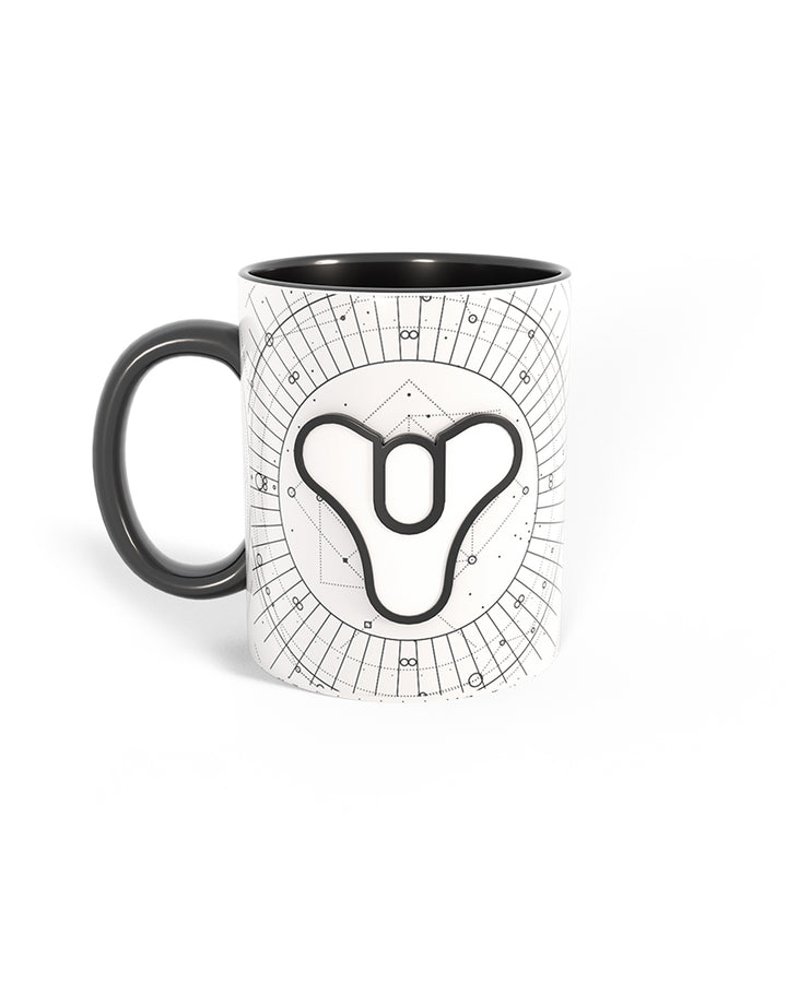 Official Destiny Tricorn Metal Badge Heat Changing Mug