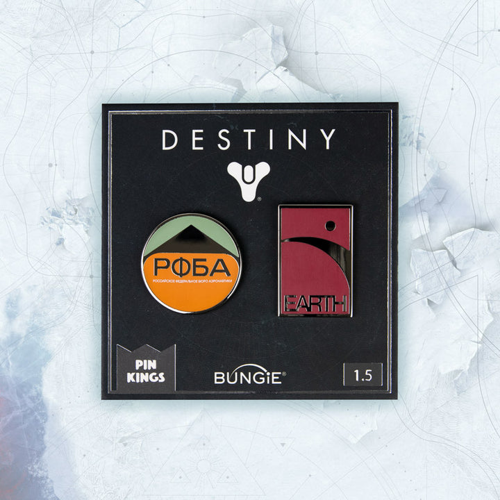 Pin Kings Official Destiny Enamel Pin Badge Set 1.5 – PФБA and Earth