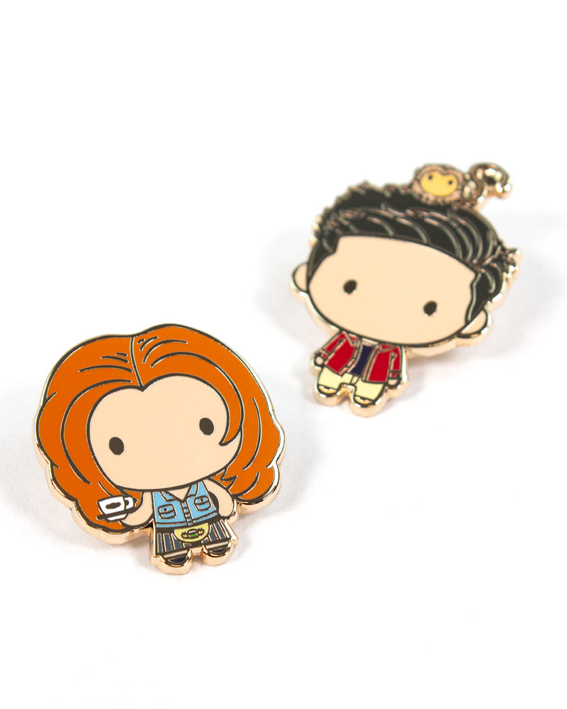 Pin Kings Official Friends Enamel Pin Badge Set 1.1 - Rachel & Ross