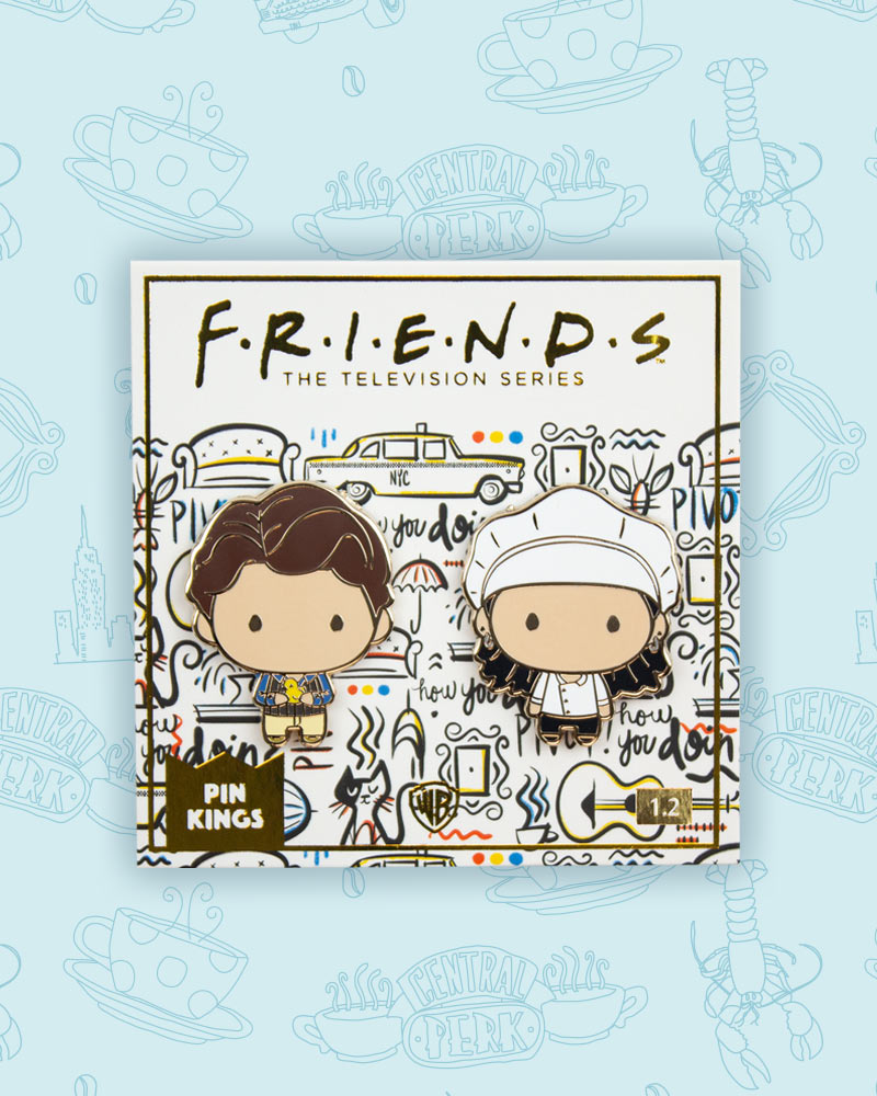 Pin Kings Official Friends Enamel Pin Badge Set 1.2 - Monica & Chandler