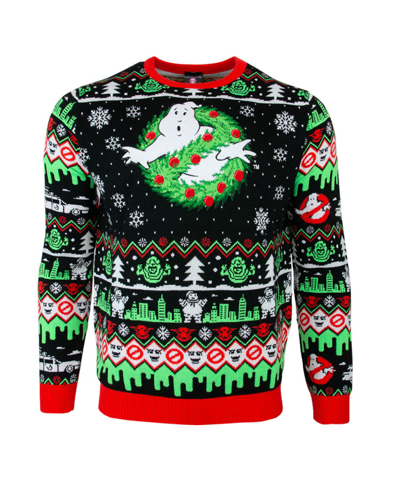 Official Ghostbusters Christmas Jumper   Ugly Sweater