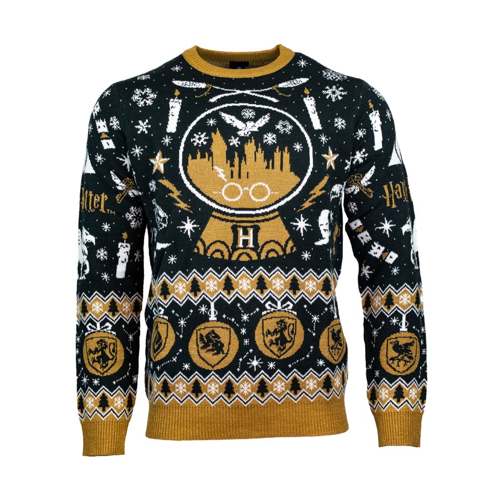 Harry potter knitted christmas jumper hotsell