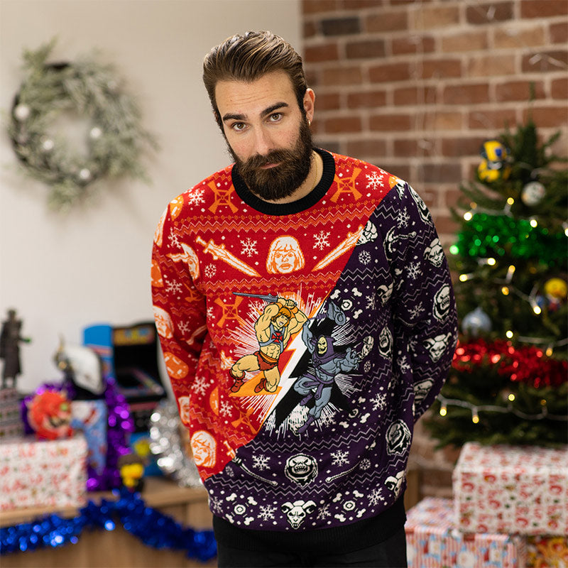 Official He-Man Vs. Skeletor Christmas Jumper / Ugly Sweater