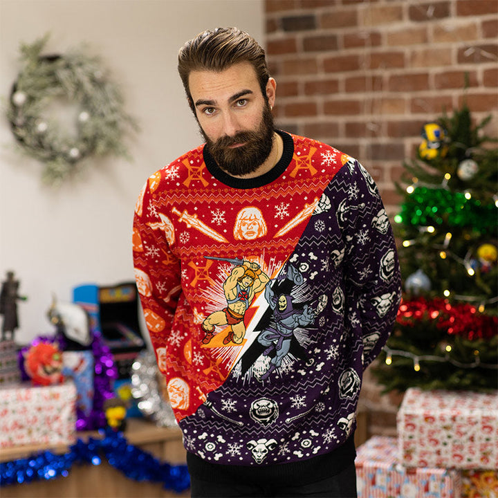 Official He-Man Vs. Skeletor Christmas Jumper / Ugly Sweater