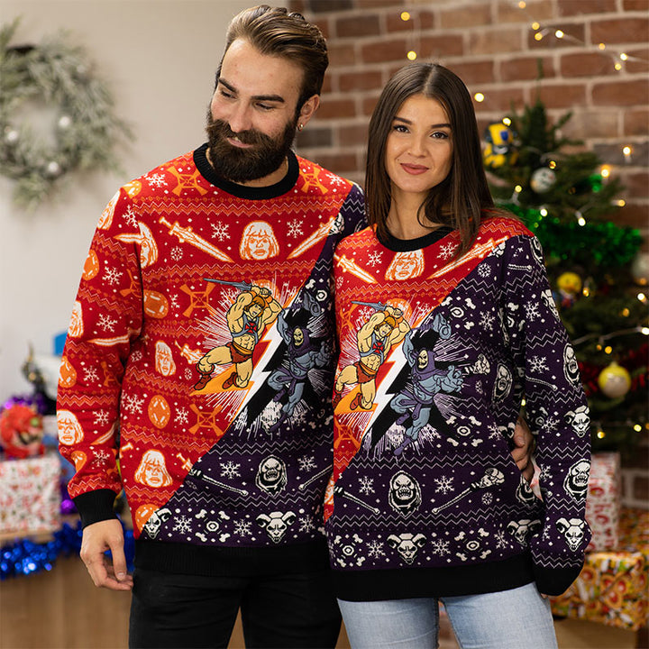 Official He-Man Vs. Skeletor Christmas Jumper / Ugly Sweater