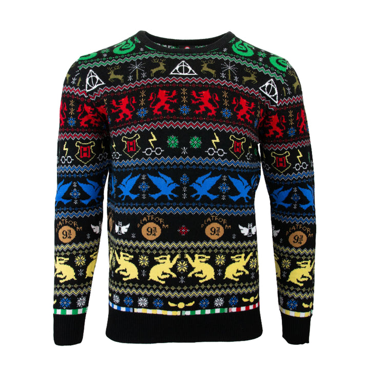 Official Harry Potter Houses Christmas Jumper / Ugly Sweater