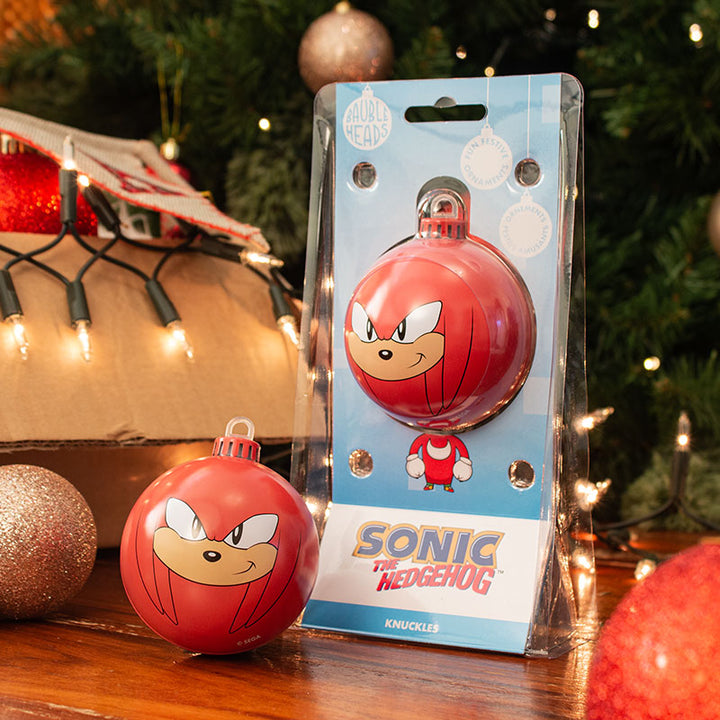 Bauble Heads Official Sonic The Hedgehog ‘Knuckles’ Christmas Decoration / Ornament