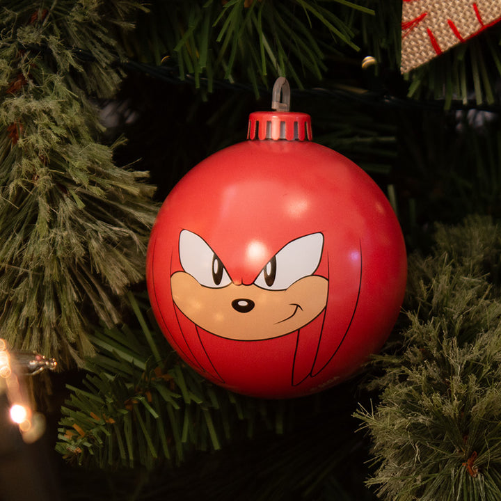 Bauble Heads Official Sonic The Hedgehog ‘Knuckles’ Christmas Decoration / Ornament
