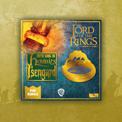 Pin Kings Official Lord of the Rings Enamel Pin Badge Set 1.2 – Hobbits to Isengard & Gollum