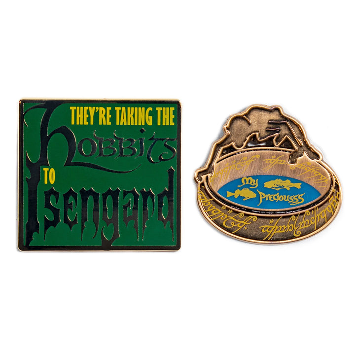 Pin Kings Official Lord of the Rings Enamel Pin Badge Set 1.2 – Hobbits to Isengard & Gollum