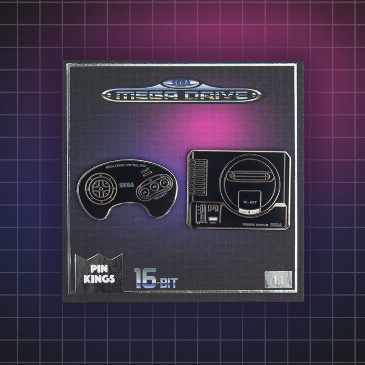 Pin Kings Official SEGA Console Enamel Pin Badge Set 1.1 – Mega Drive