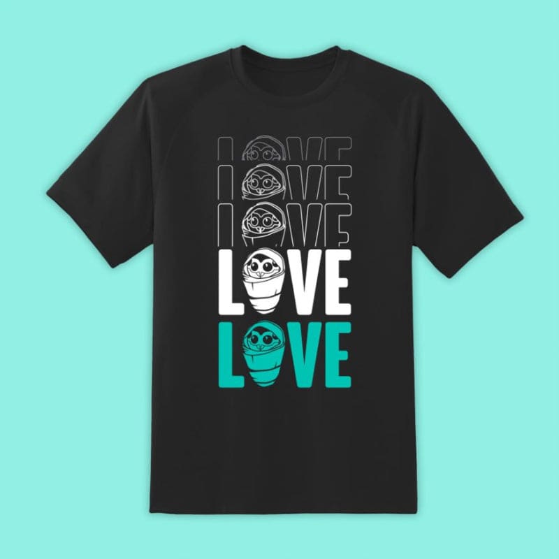 2XL (UK/EU) — XL (US) Official Destiny Fallen Baby ‘Love’ Black T-Shirts