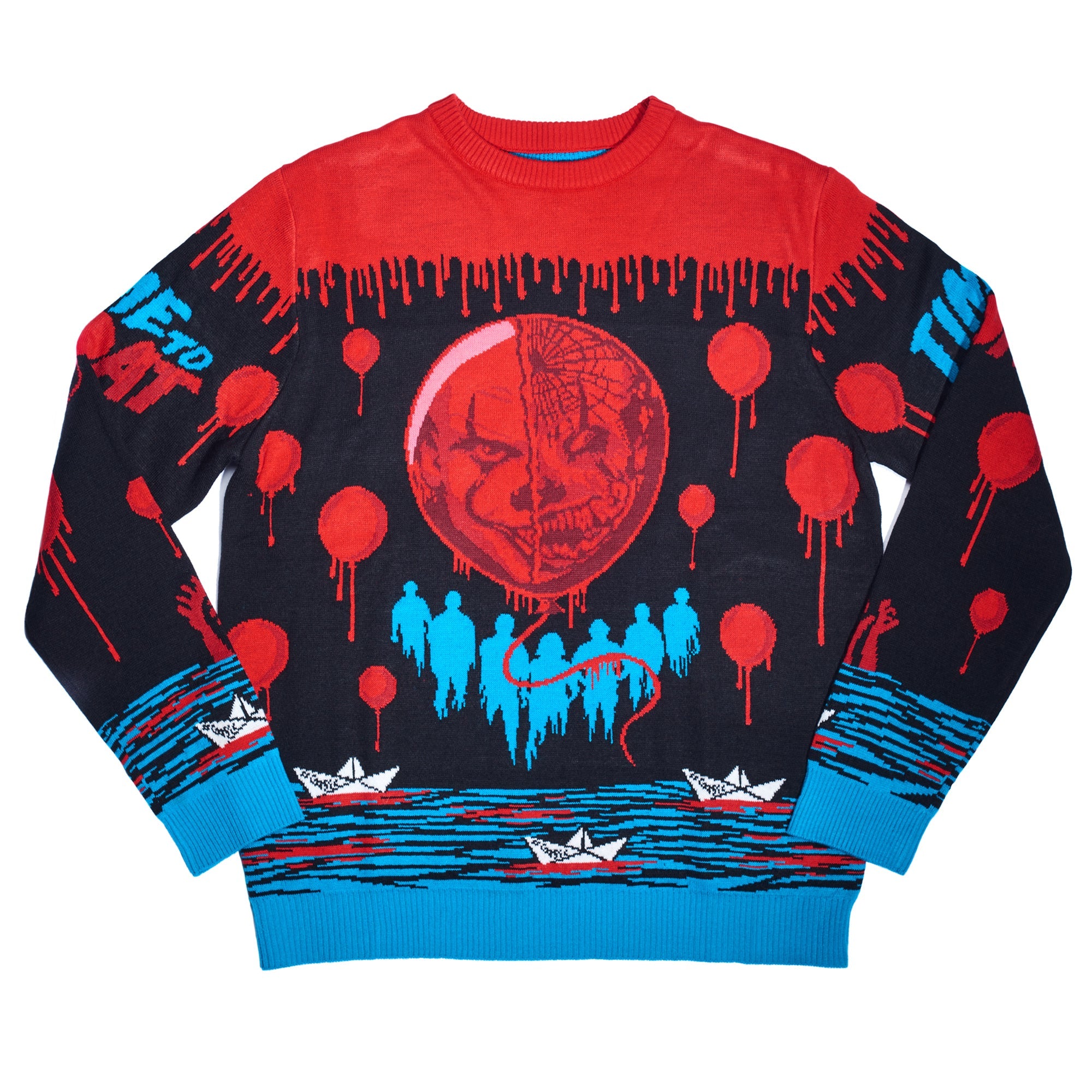 Pennywise christmas sweater hotsell