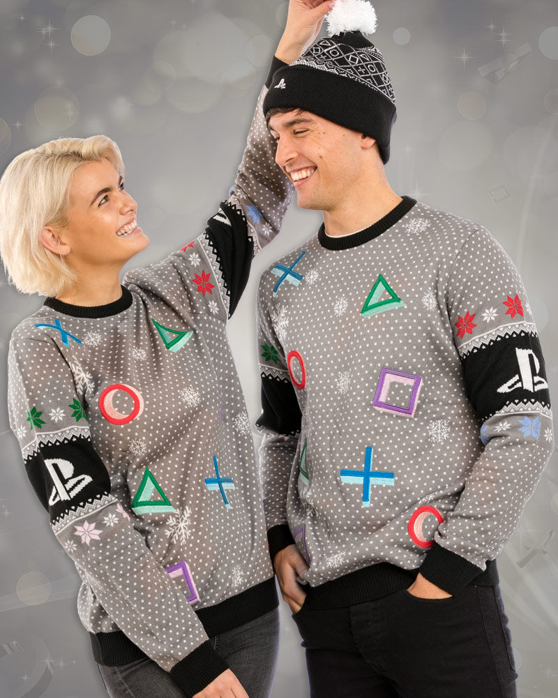PlayStation Symbols Grey Sweater