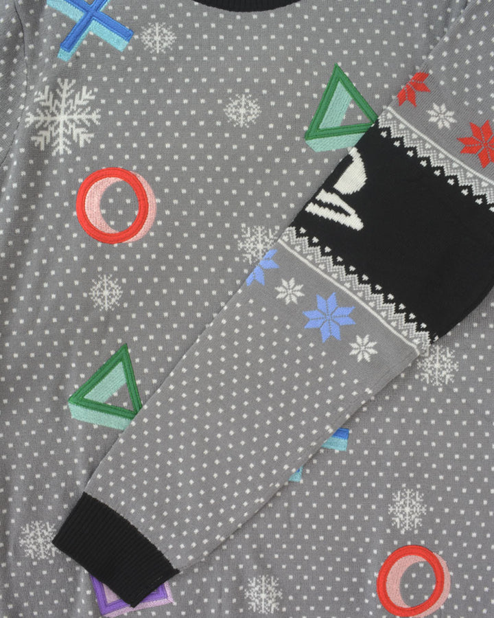 PlayStation Symbols Grey Sweater