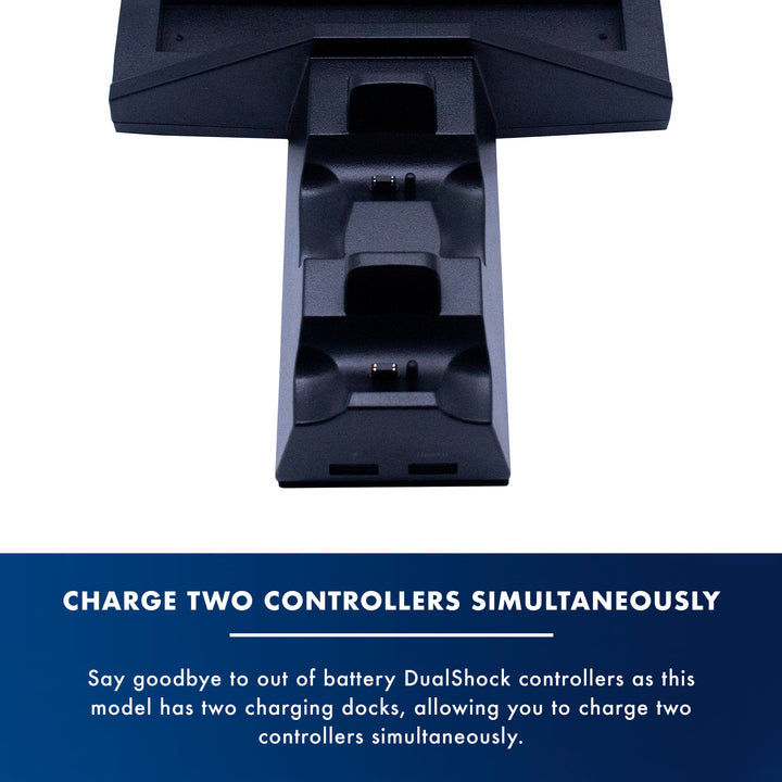 Numskull PlayStation PS4 Multi-Function 5 in 1 Docking Station / Console Stand