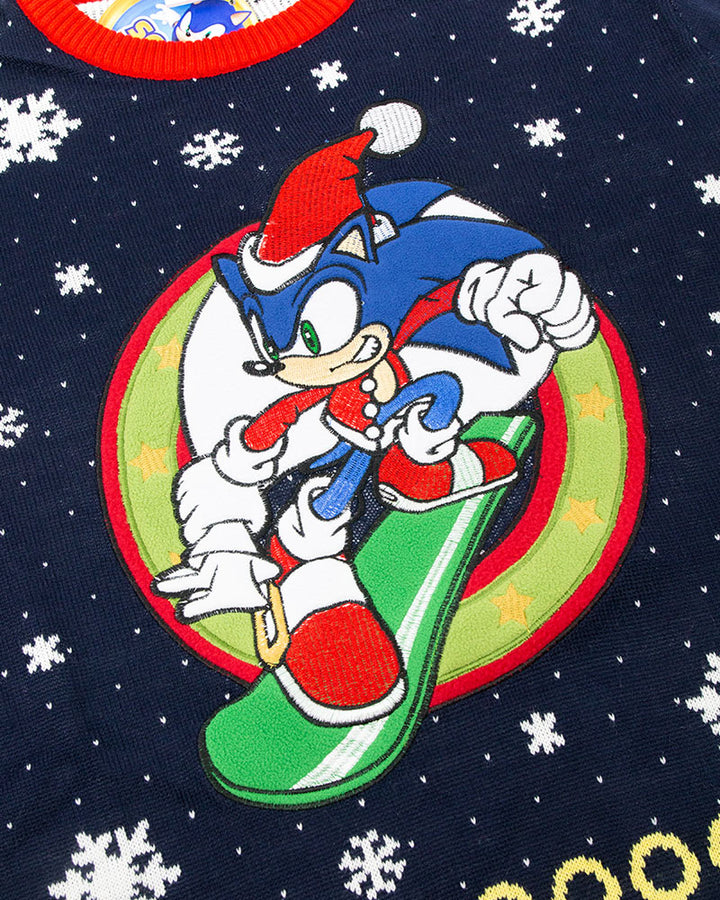 Official Sonic the Hedgehog Snowboard Christmas Jumper / Sweater