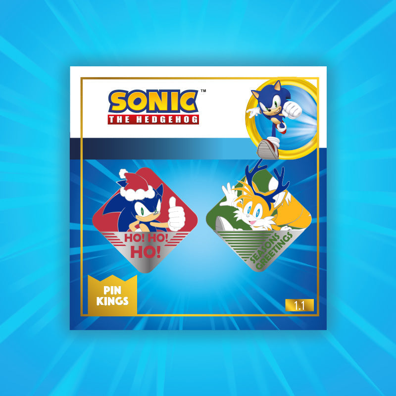 Pin Kings Official Modern Sonic the Hedgehog Christmas Pin Badge Set 1.1