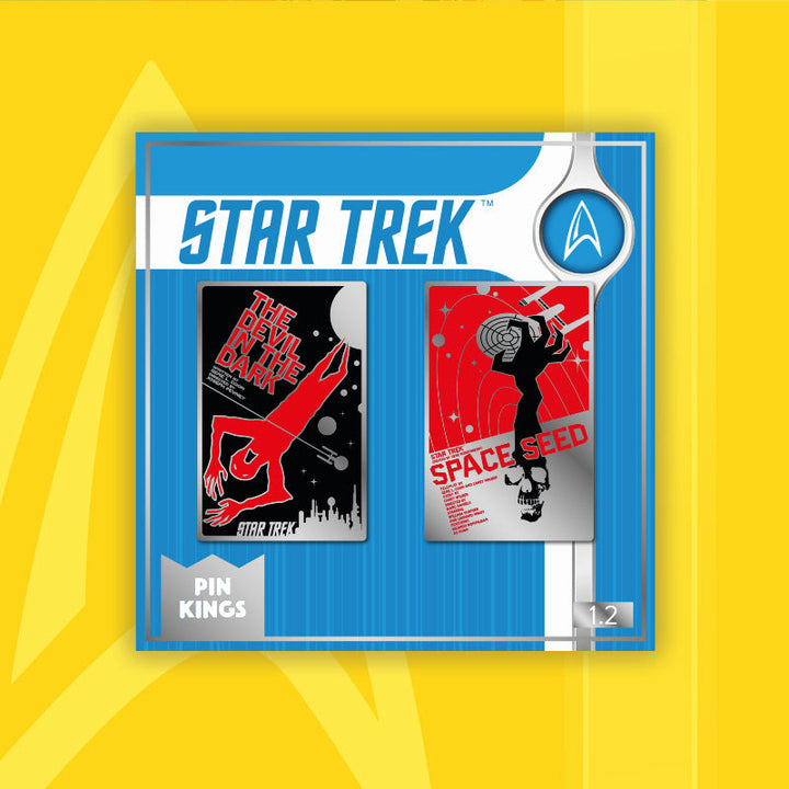 Pin Kings Official Star Trek Enamel Pin Badge Set 1.2 – The Devil in the Dark & Space Seed