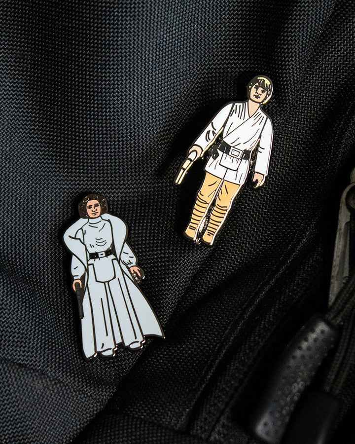 Pin Kings Official Star Wars Enamel Pin Badge Set 1.1 - Luke Skywalker and Princess Leia (Geek Store Exclusive)