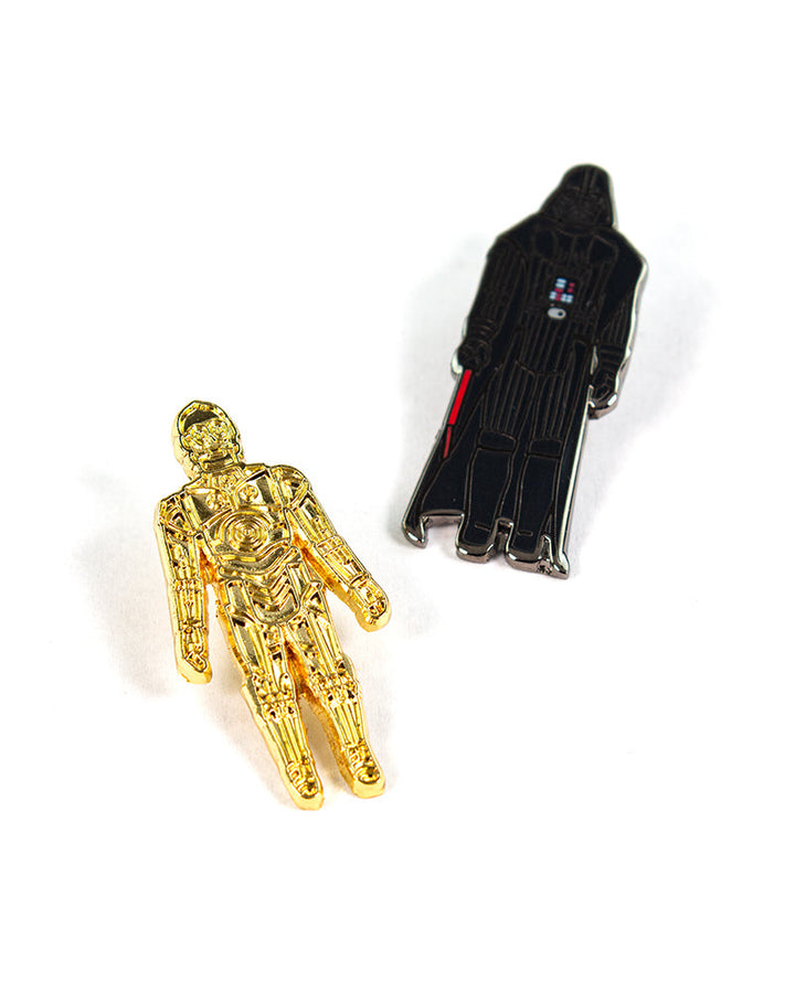 Pin Kings Official Star Wars Enamel Pin Badge Set 1.3 - C3PO and Darth Vader (Geek Store Exclusive)