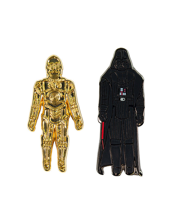 Pin Kings Official Star Wars Enamel Pin Badge Set 1.3 - C3PO and Darth Vader (Geek Store Exclusive)