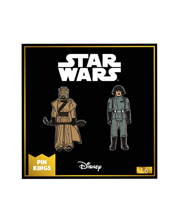 Pin Kings Official Star Wars Enamel Pin Badge Set 1.6 - Tusken Raider and Imperial Death Star Technician