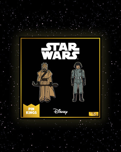Pin Kings Official Star Wars Enamel Pin Badge Set 1.6 - Tusken Raider and Imperial Death Star Technician