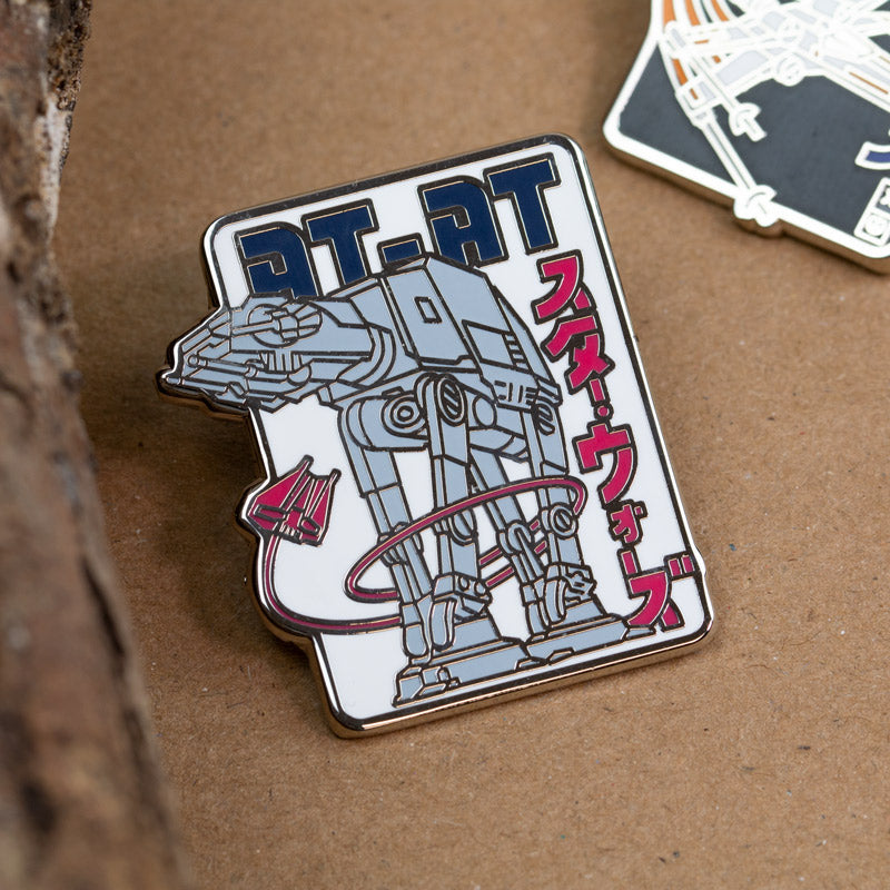 Pin Kings Official Star Wars Enamel Pin Badge Set 2.1 – X-Wing & AT-AT