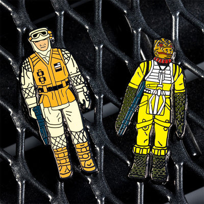 Pin Kings Official Star Wars Enamel Pin Badge Set 1.13 – Bossk and Rebel Soldier (Hoth Battle Gear)