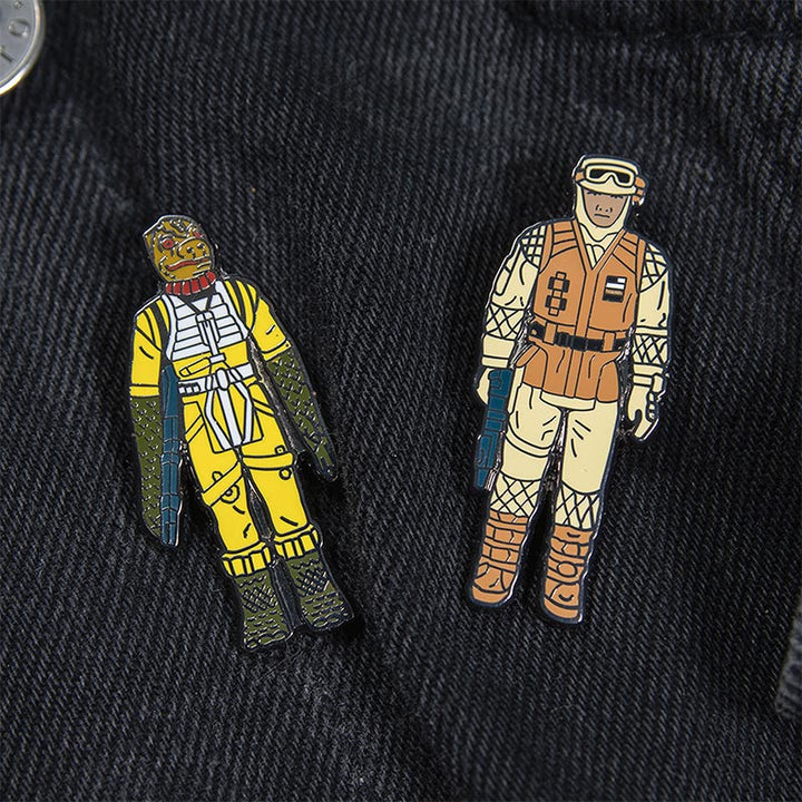 Pin Kings Official Star Wars Enamel Pin Badge Set 1.13 – Bossk and Rebel Soldier (Hoth Battle Gear)