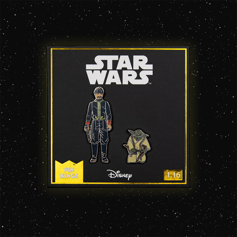 Pin Kings Official Star Wars Enamel Pin Badge Set 1.16 – Bespin Security Guard and Yoda