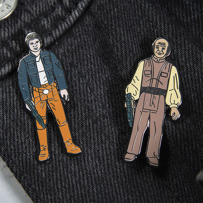 Pin Kings Official Star Wars Enamel Pin Badge Set 1.18 – Han Solo (Bespin Outfit) and Lobot