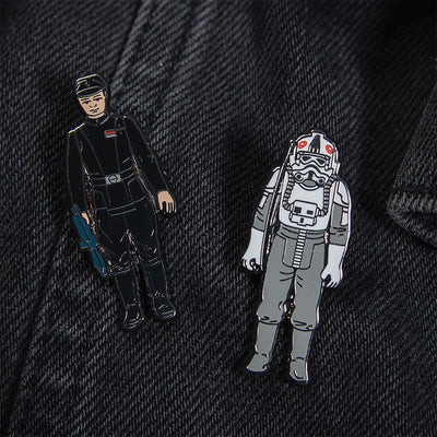Pin Kings Official Star Wars Enamel Pin Badge Set 1.20 – AT-AT Driver and Imperial Commander