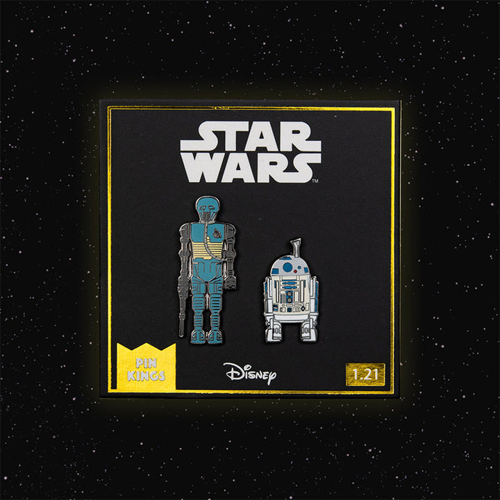 Pin Kings Official Star Wars Enamel Pin Badge Set 1.21 – 2-1B and R2 D2 (with Sensorscope)