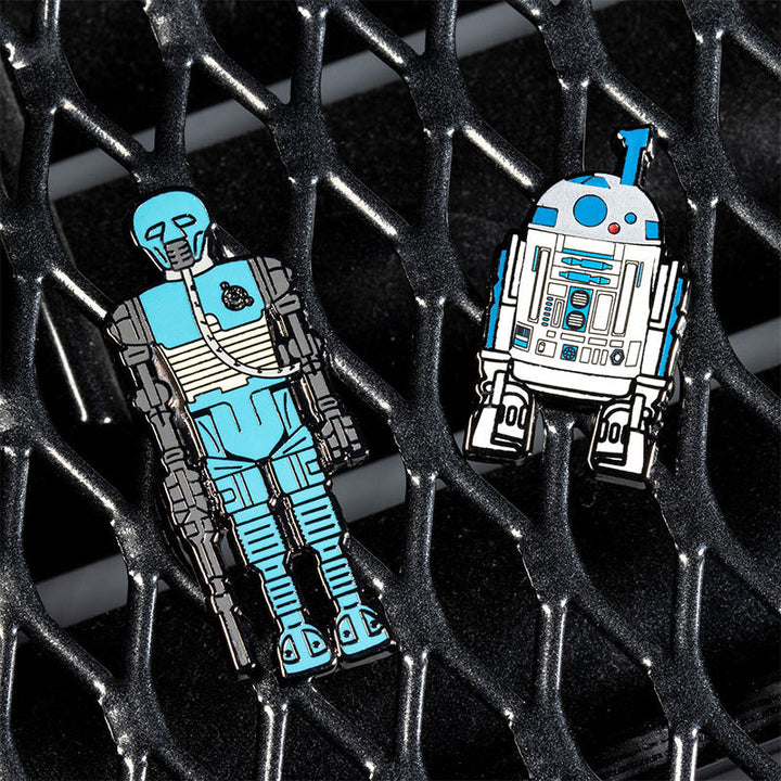 Pin Kings Official Star Wars Enamel Pin Badge Set 1.21 – 2-1B and R2 D2 (with Sensorscope)