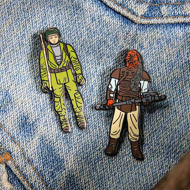 Pin Kings Official Star Wars Enamel Pin Badge Set 1.30 – Rebel Commando and Weequay
