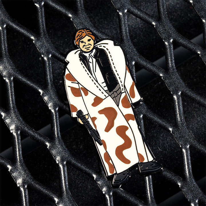 Pin Kings Official Star Wars Enamel Pin Badge Set 1.38 – Han Solo (in Trench Coat) and Teebo