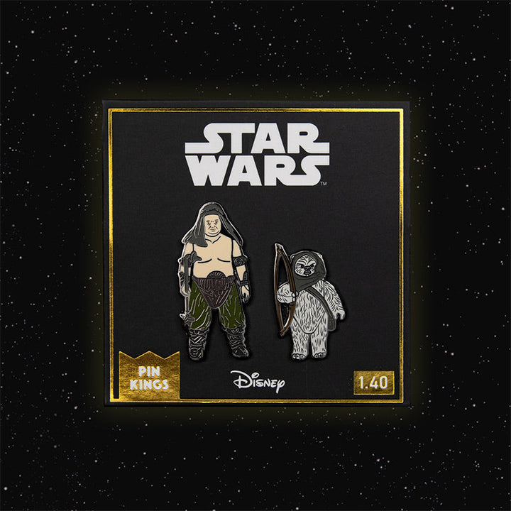 Pin Kings Official Star Wars Enamel Pin Badge Set 1.40 – Rancor Keeper and Lumat