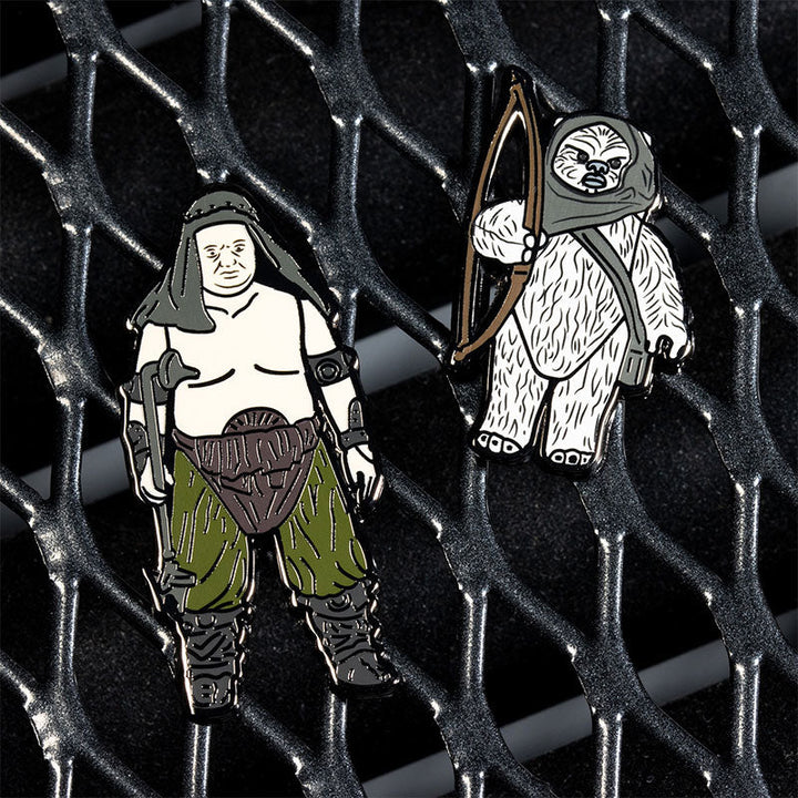 Pin Kings Official Star Wars Enamel Pin Badge Set 1.40 – Rancor Keeper and Lumat