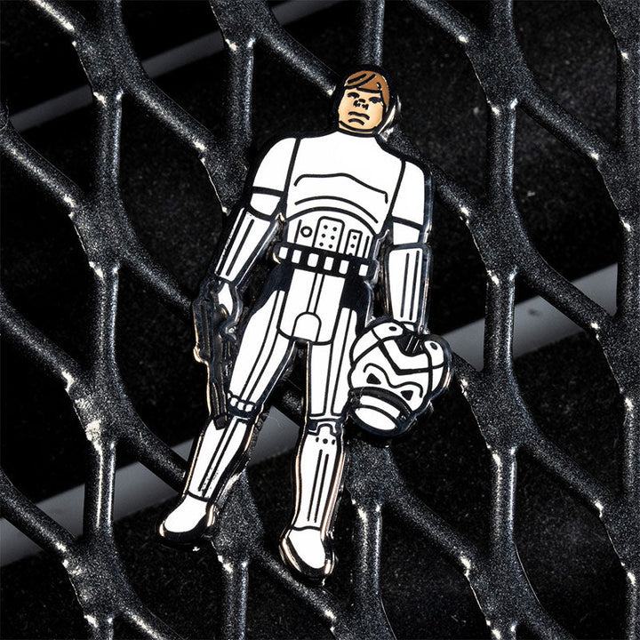 Pin Kings Official Star Wars Enamel Pin Badge Set 1.44 – Imperial Gunner and Luke Skywalker (Imperial Stormtrooper Outfit)