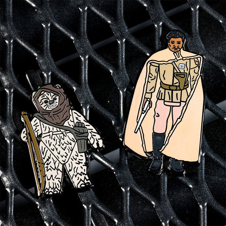 Pin Kings Official Star Wars Enamel Pin Badge Set 1.47 – Warok and Lando Calrissian (General Pilot)