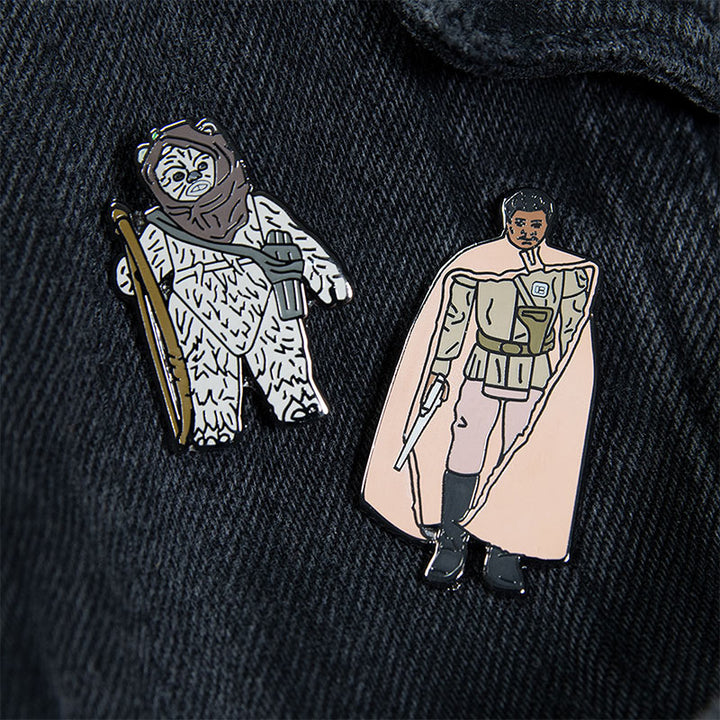 Pin Kings Official Star Wars Enamel Pin Badge Set 1.47 – Warok and Lando Calrissian (General Pilot)