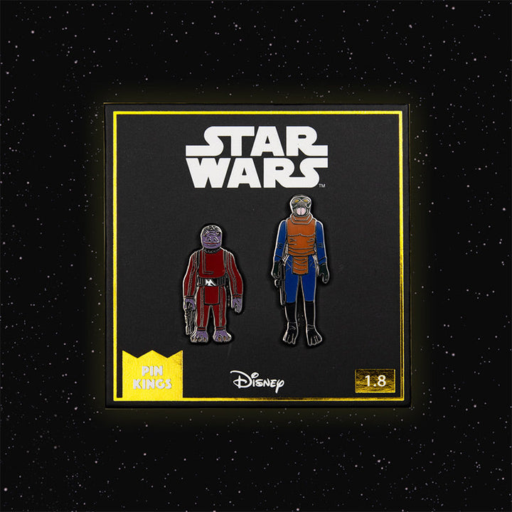 Pin Kings Official Star Wars Enamel Pin Badge Set 1.8 – Walrus Man and Snaggletooth