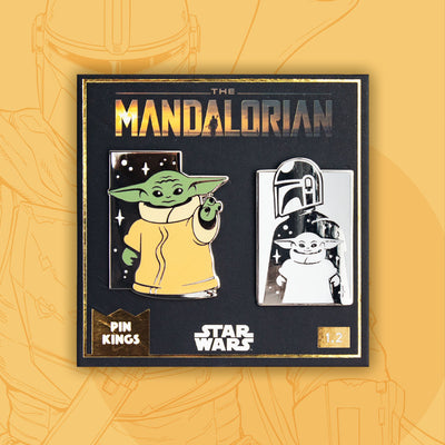 Pin Kings Official Star Wars The Mandalorian Enamel Pin Badge Set 1.2