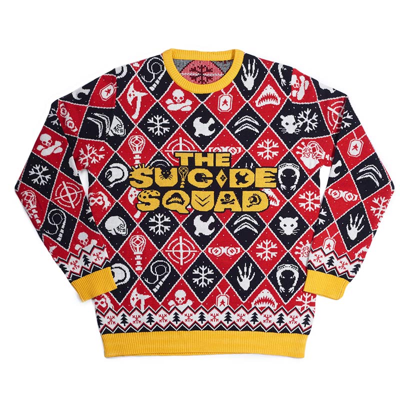 Official Suicide Squad Christmas Jumper Ugly Sweater