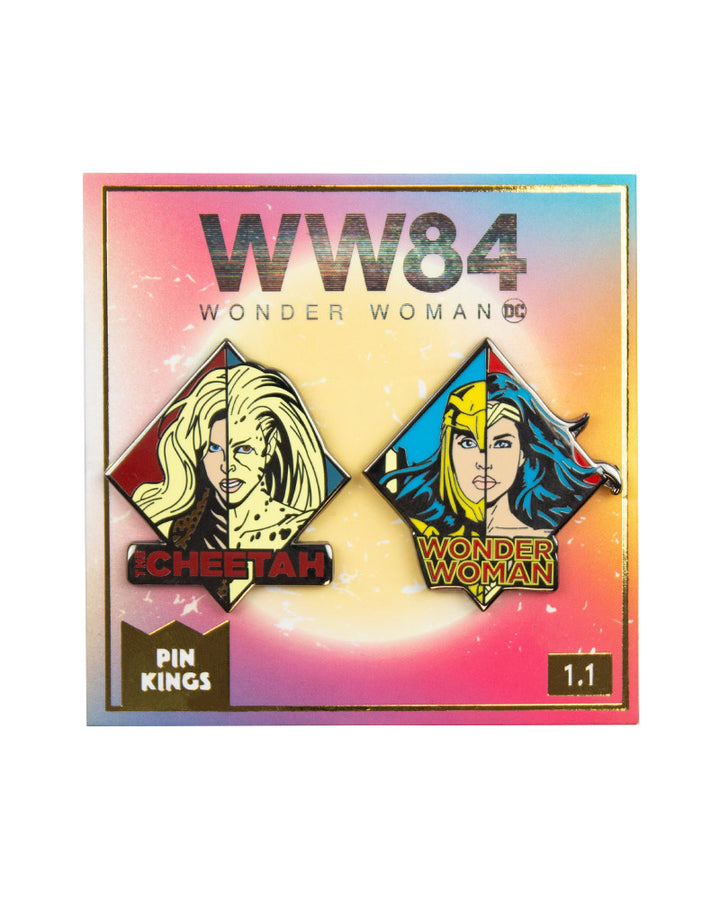 Pin Kings Official Wonder Woman '84  Enamel Pin Badge Set 1.1 - WW & Cheetah